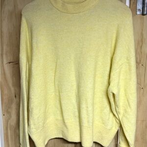 Pilcro Yellow Turtleneck Sweater Cozy Knit